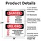 Signmission Flammable Vapors Keep Fire Away Bilingual Danger Sign, Plastic, 18in W x 24in L, 2PK OS-2PACK-DS-P-1824-VS-1257 - alternate 9